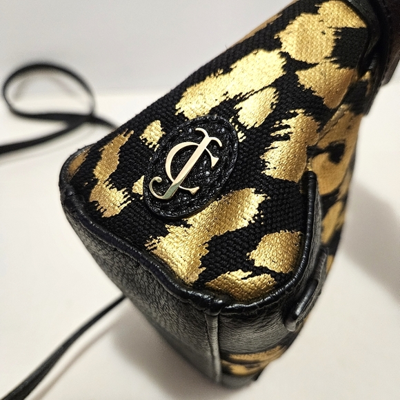 Juicy Couture - Beverly Mini Daydreamer Purse in Black & Gold Leopard Print - Picture 4 of 12